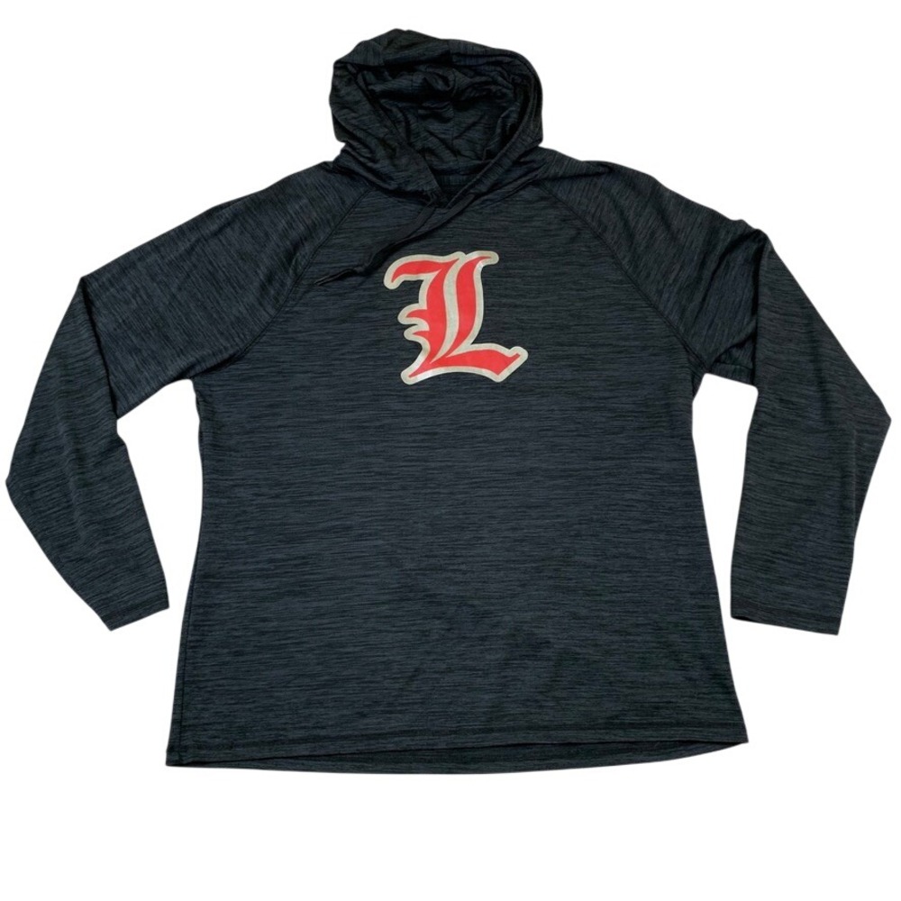 Louisville Cardinals Hoodie Men XL Augusta Sportswear Charcoal Athletic Pullover
